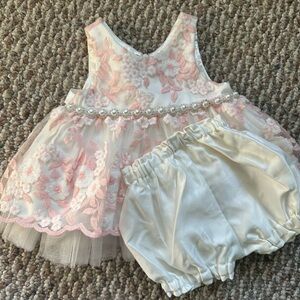 Beautiful floral dress tule